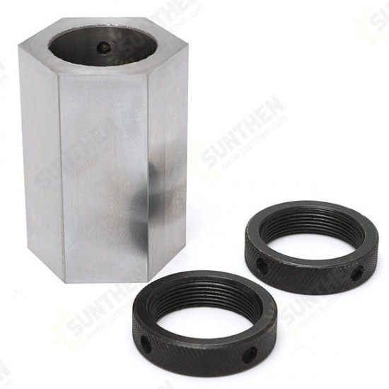 5-C Hexagon Collet Block Hard Steel Collet Block Lathe Tool Holder