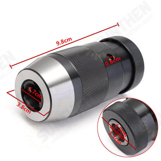 B18 1-16mm Alloy Self-locking Click Keyless Drill Chuck Adapter For CNC Milling Drilling Lathe