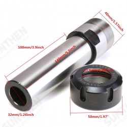 C32-ER32 100L Chrome Straight Collet Chuck Holder Extension Rod CNC Milling Parts C32-ER32 100L Chrome Straight Collet Chuck Holder Extension Rod CNC Milling Parts