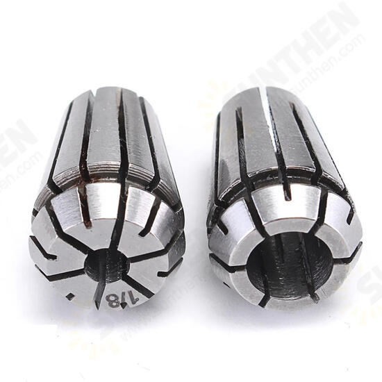 2pcs ER11 1/4 1/8 Inch Spring Collet Set for CNC Milling Lathe Tool Collet Chuck