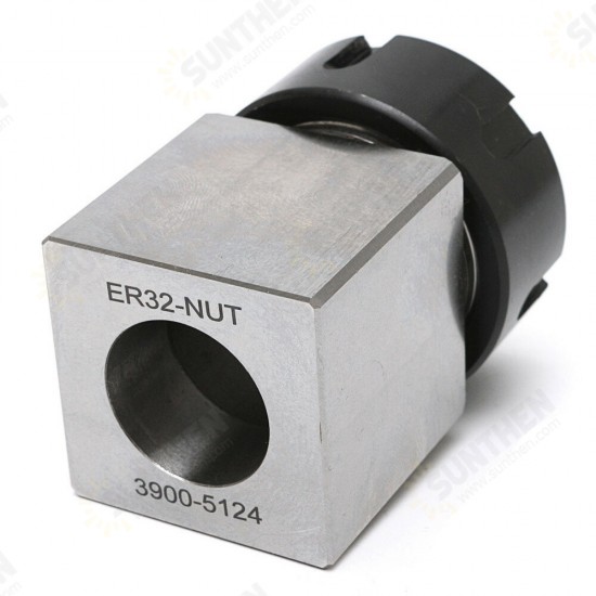 Hard Steel Square ER-32 Collet Chuck Block CNC Lathe Tool Holder