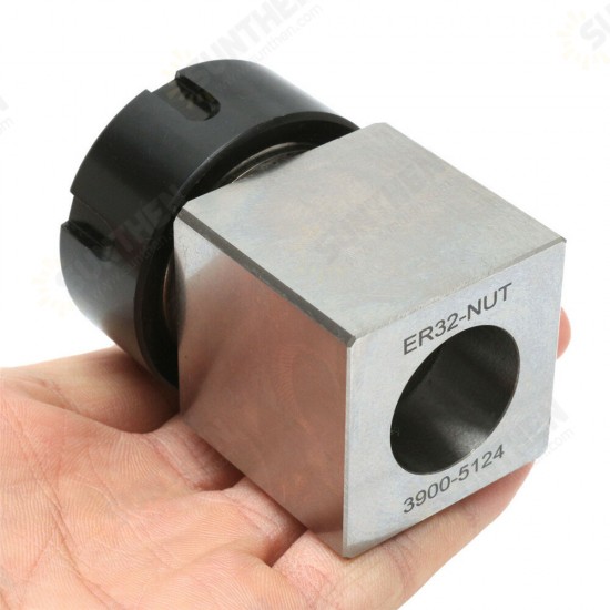 Hard Steel Square ER-32 Collet Chuck Block CNC Lathe Tool Holder