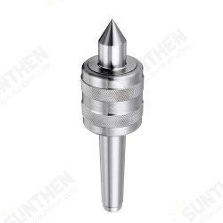 MT2 0.02 Inch CNC Precision Steel Lathe Live Center Taper Tool Triple Bearing