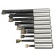 9pcs 12mm Shank Boring Bar Carbide Tipped Boring Bar