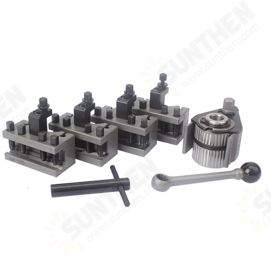 Aa Eb Lathe Quick Change Tool Post Holder Set WM210V&WM180V&0618 12x12mm Tool Rest for Swing Over Bed 120-220mm