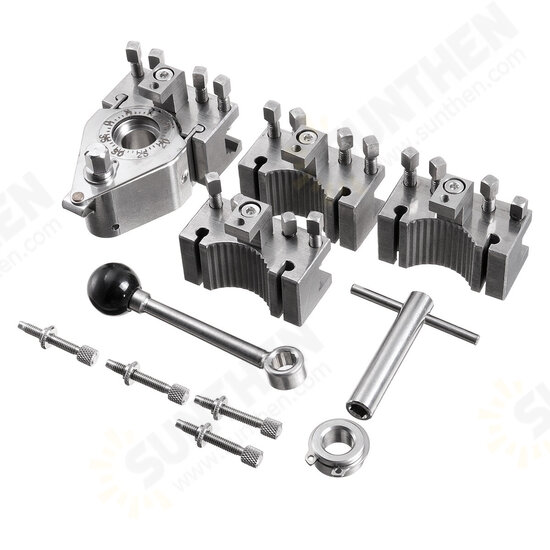 Aa Eb Lathe Quick Change Tool Post Holder Set WM210V&WM180V&0618 12x12mm Tool Rest for Swing Over Bed 120-220mm