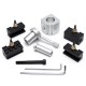 Mini Quick Change Tool Post Holder Set with 9pcs 3/8 Inch Boring Bar and 5pcs Indexable Blade