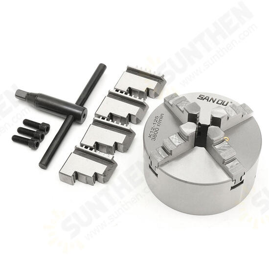 K12-125 125mm 4 Jaw Self Centering Lathe Chuck with Key K12-125 125mm 4 Jaw Self Centering Lathe Chuck with Key