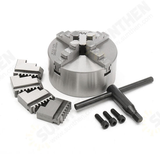 K12-125 125mm 4 Jaw Self Centering Lathe Chuck with Key K12-125 125mm 4 Jaw Self Centering Lathe Chuck with Key
