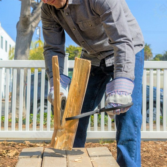 Wood Splitter Tool Wood Chopper Kindling Wood Holder Prevent Injury While Splitting Firewood Using Hatches and Axes