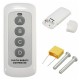 1 Way 1 Gang Crystal Glass Panel Touch Light Wall Switch Remote Controller