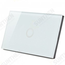 1 Way 1 Gang Crystal Glass Remote Panel Touch LED Light Switch 110V-240V 1 Way 1 Gang Crystal Glass Remote Panel Touch LED Light Switch 110V-240V