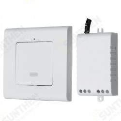 1 Way Wall Lamp Wireless Remote Control ON/OFF Light Switch + Receiver AC220V 1 Way Wall Lamp Wireless Remote Control ON/OFF Light Switch + Receiver AC220V