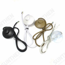 1M Circular Lighting Button Switch with 3 Core Inline Flex Cord for Table Desk Lamp 1M Circular Lighting Button Switch with 3 Core Inline Flex Cord for Table Desk Lamp