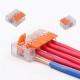 75pcs For 221 Electrical Connectors Wire Block Clamp Terminal Cable Reusable Mini Quick Home Wire Terminal Connector