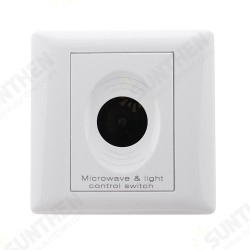 AC85-265V 200W Microwave Sensor Light Switch for Office Corridor Underground AC85-265V 200W Microwave Sensor Light Switch for Office Corridor Underground