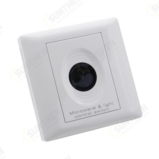 AC85-265V 200W Microwave Sensor Light Switch for Office Corridor Underground