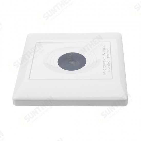 AC85-265V 200W Microwave Sensor Light Switch for Office Corridor Underground