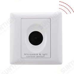 AC85-265V 200W Microwave Sensor Light Switch for Office Corridor Underground AC85-265V 200W Microwave Sensor Light Switch for Office Corridor Underground