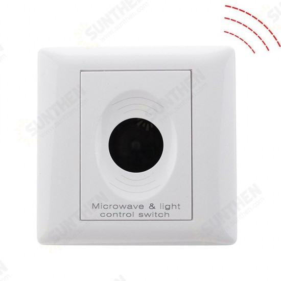 AC85-265V 200W Microwave Sensor Light Switch for Office Corridor Underground