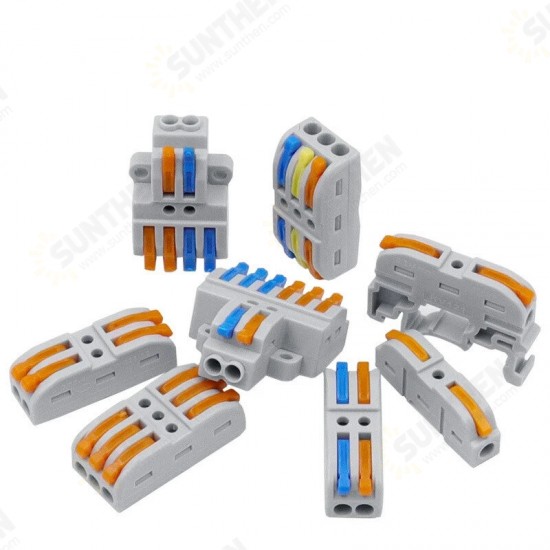 KV-214 Mini Fast Wire Connector Universal Wiring Cable Connector Push-in Conductor Terminal Block