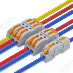KV-214 Mini Fast Wire Connector Universal Wiring Cable Connector Push-in Conductor Terminal Block KV-214 Mini Fast Wire Connector Universal Wiring Cable Connector Push-in Conductor Terminal Block