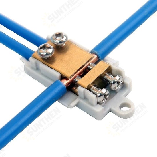 ZK-T1 T-type Wire Clamp Splitter High-power Connector 6 Flat Wire Terminal Block 1 Point 2 Three-way Connector