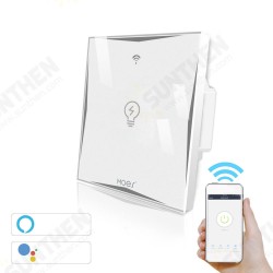 AC100-240V EU Type 1 Gang WiFi Smart Light Switch Work With Amazon Alexa Google Home AC100-240V EU Type 1 Gang WiFi Smart Light Switch Work With Amazon Alexa Google Home
