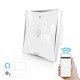 AC100-240V EU Type 1 Gang WiFi Smart Light Switch Work With Amazon Alexa Google Home