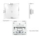 AC100-240V EU Type 1 Gang WiFi Smart Light Switch Work With Amazon Alexa Google Home