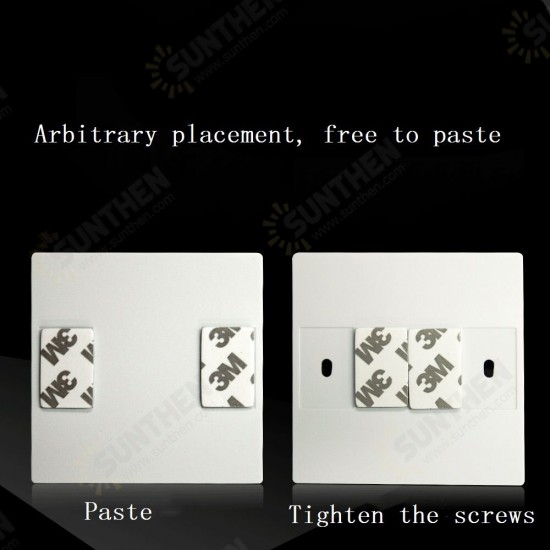 Wireless Remote Control Switch Wall Switch Large Key Panel Stickers Wiring Light Control Smart Home