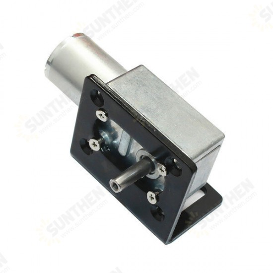 12V 125RPM Worm Gear Motor Reducer Motor with Bracket