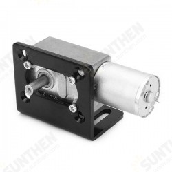 12V 125RPM Worm Gear Motor Reducer Motor with Bracket