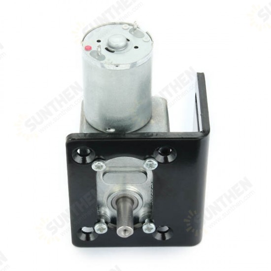 12V 125RPM Worm Gear Motor Reducer Motor with Bracket