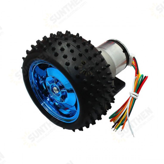 12V 320rpm/12V 107rpm/6V 160rpm DC Gear Motor Encoder Motor with Mounting Bracket and Wheel