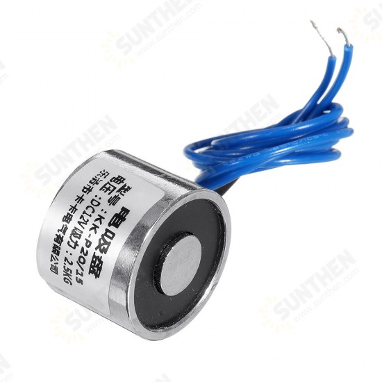 12V DC 5.5 LB 2.5kg Electric Lifting Magnet Electromagnet Solenoid Lift Holding Magnet