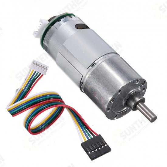 37GB-545 DC 12V 70RPM Gear Reducer Motor with Encoder Geared Reduction Motor