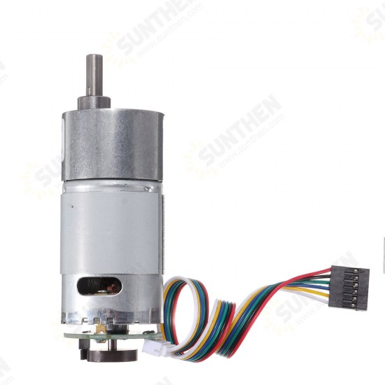 37GB-545 DC 12V 70RPM Gear Reducer Motor with Encoder Geared Reduction Motor