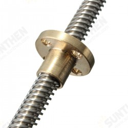 400mm Lead Screw Brass Nut ACME 8mm Screw Pitch Lead Screw 400mm Lead Screw Brass Nut ACME 8mm Screw Pitch Lead Screw
