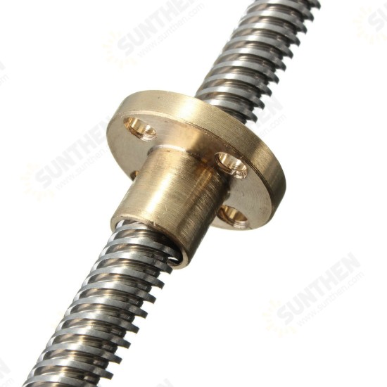 400mm Lead Screw Brass Nut ACME 8mm Screw Pitch Lead Screw