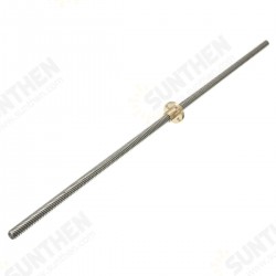 400mm Lead Screw Brass Nut ACME 8mm Screw Pitch Lead Screw 400mm Lead Screw Brass Nut ACME 8mm Screw Pitch Lead Screw