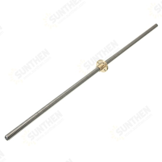 400mm Lead Screw Brass Nut ACME 8mm Screw Pitch Lead Screw