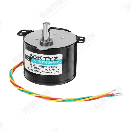 50KTYZ 220V 30/50/100rpm Electric Synchronous Motor 10W Permanent Magnet Motor AC Motor