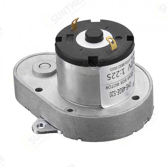 CHE-48GE-520 DC 12V 28rpm 1:225 Ratio Micro Permanent Magnet Reduction Gear Motor