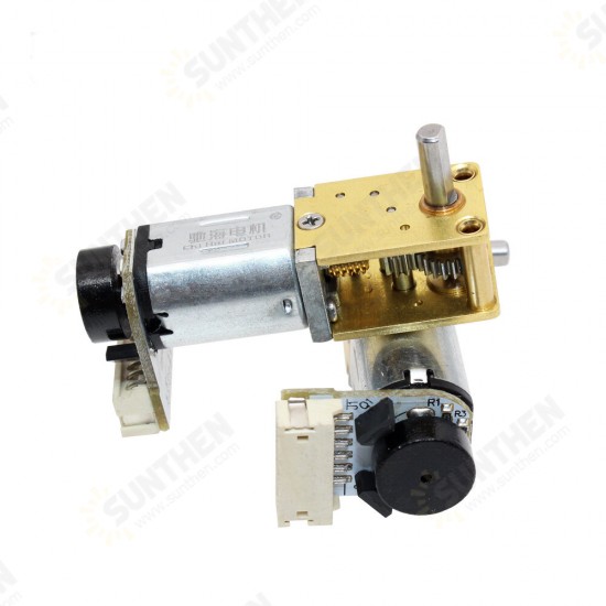 CHF-GW12T-N20VA Gear Motor DC 12V Encoding Worm Geared Motor