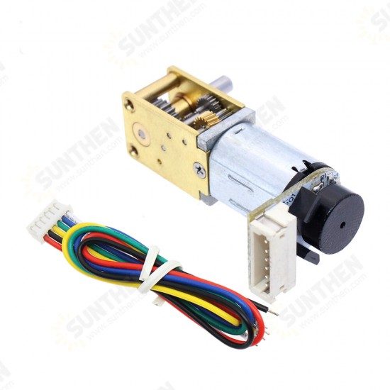 CHF-GW12T-N20VA Gear Motor DC 12V Encoding Worm Geared Motor