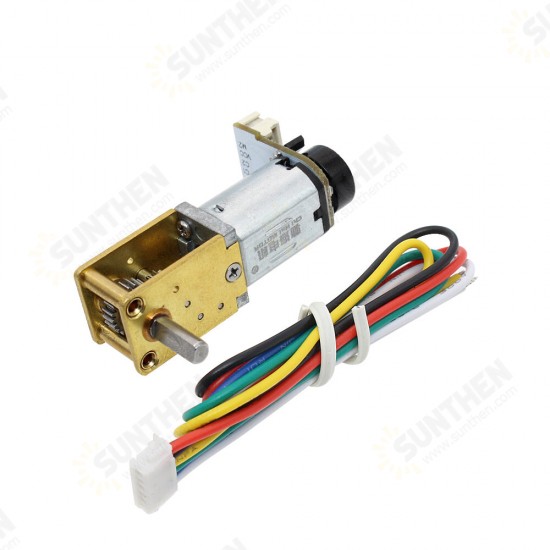 CHF-GW12T-N20VA Gear Motor DC 12V Encoding Worm Geared Motor