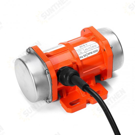 Concrete Vibrator Vibration Motor 15W/30W 220V 3000rpm Single Phase Aluminum/Motor Speed Controller