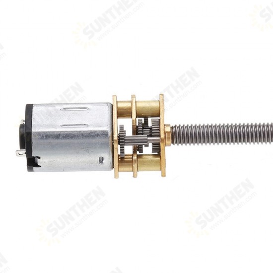 DC 12V 60/100/200/300/400RPM N20 Deceleration Gear Motor with T5x150MM T-type Quick Thread Output Shaft