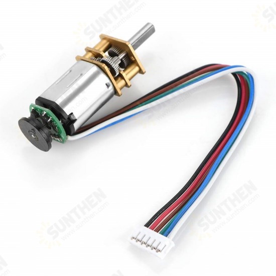 DC 6V N20 Gear Motor Encoder Speed Reduction Gearbox 30/50/70/200/500RPM Reducer Replacement Motor